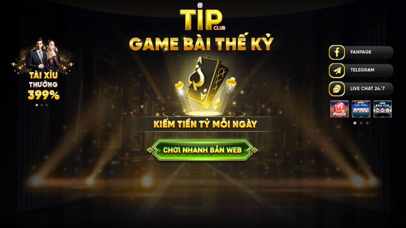 Giới thiệu sơ lược cổng game TIPCLUB