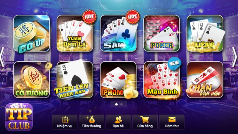 Sảnh game bài đầy chất lượng